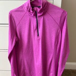 Danskin Now Magenta Quarter-Zip Pullover